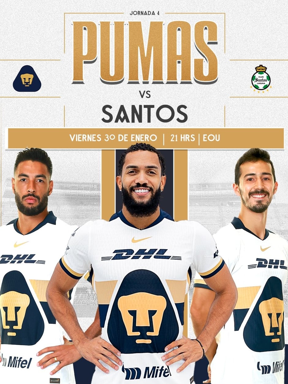 Pumas vs Santos, Jornada 4 Liga MX