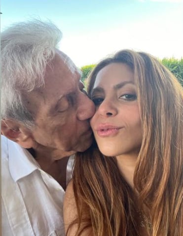 Shakira y su papá, William Mebarack Chadid.