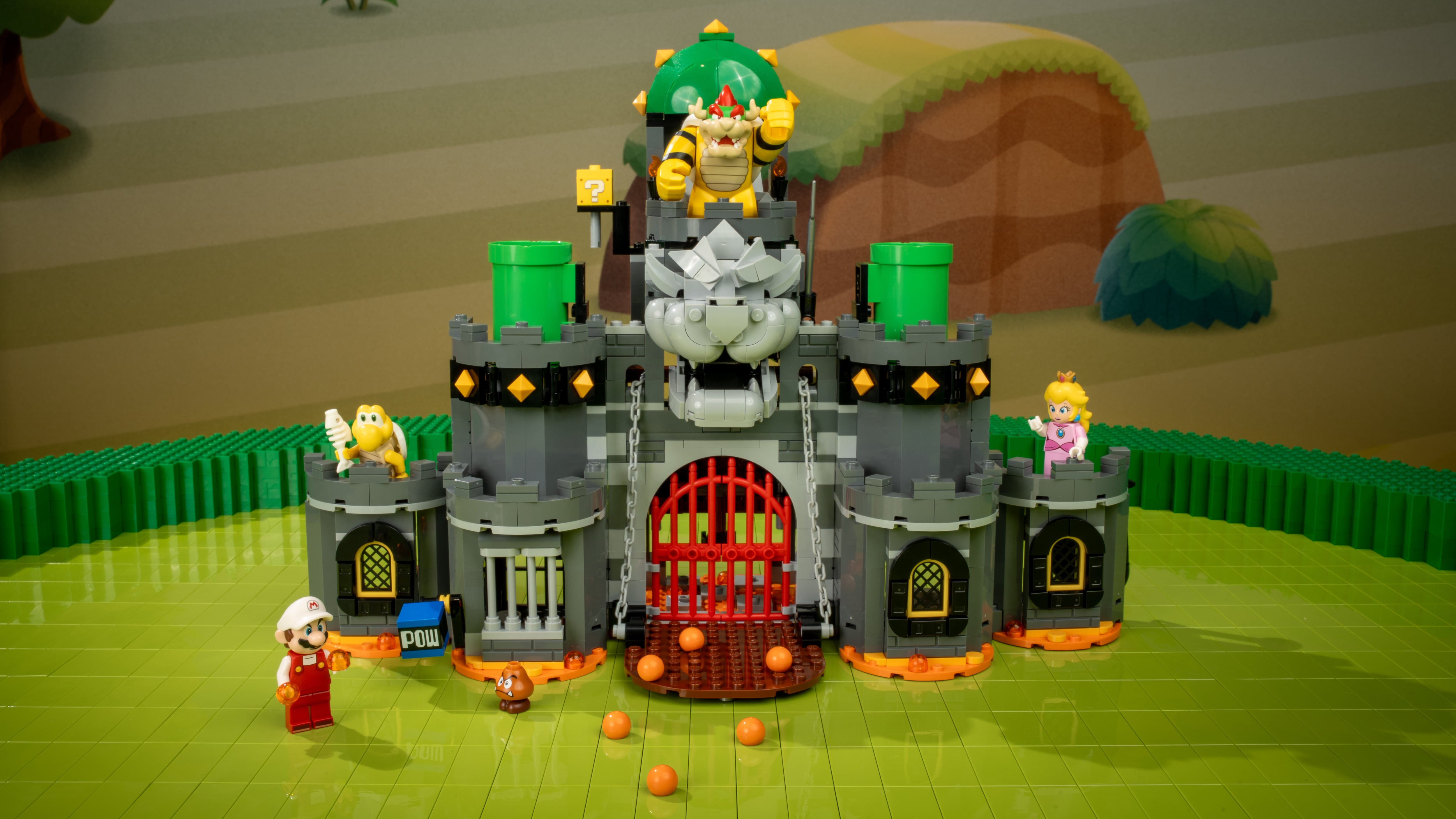 Mario de Fuego en el Castillo de Bowser