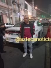 Rescatan a asaltante que quedó atrapado en puente