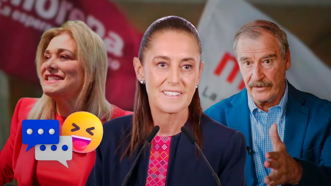 Entre risas, Sheinbaum responde a Fox y compara apoyo a Maru Campos con Morena