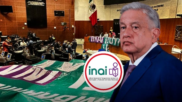 AMLO critica plantón de senadores por el INAI