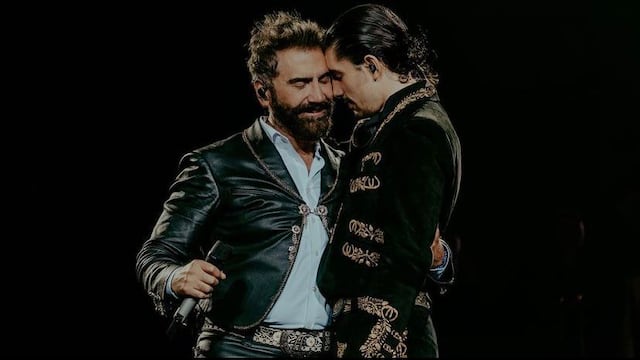 Alejandro Fernández y su hijo