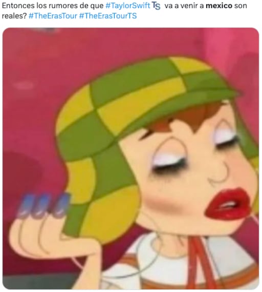Memes aseguran que Taylor Swift hará un anuncio para conciertos en México