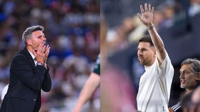 Tano Ortiz y Lionel Messi.