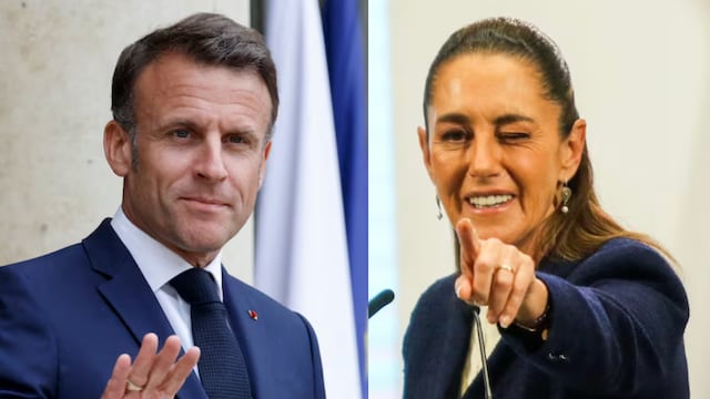 Emmanuel Macron y Claudia sheinbaum