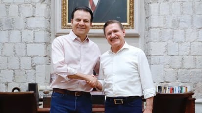 Esteban Villegas todavía no recibe constancia de mayoría pero ya se reunió con José Rosas Aispuro para la transición en Durango