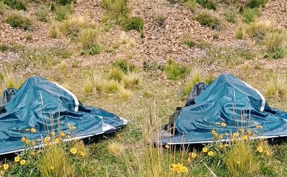 Una pareja fue captada echando pasión en el cerro.
