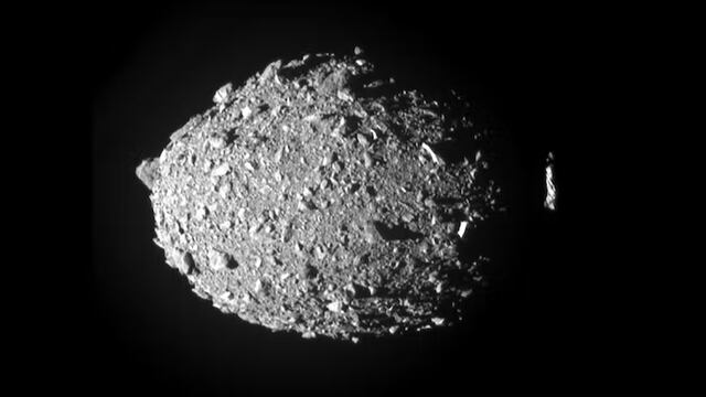 Asteroide Dimorphos que chocó contra DART