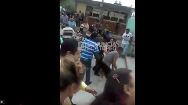 pelea en primaria de Ecatepec