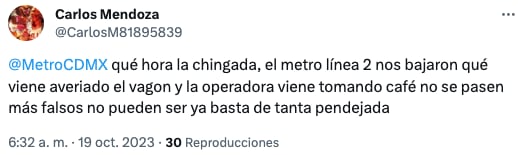 Fallas en Línea 2 del Metro CDMX