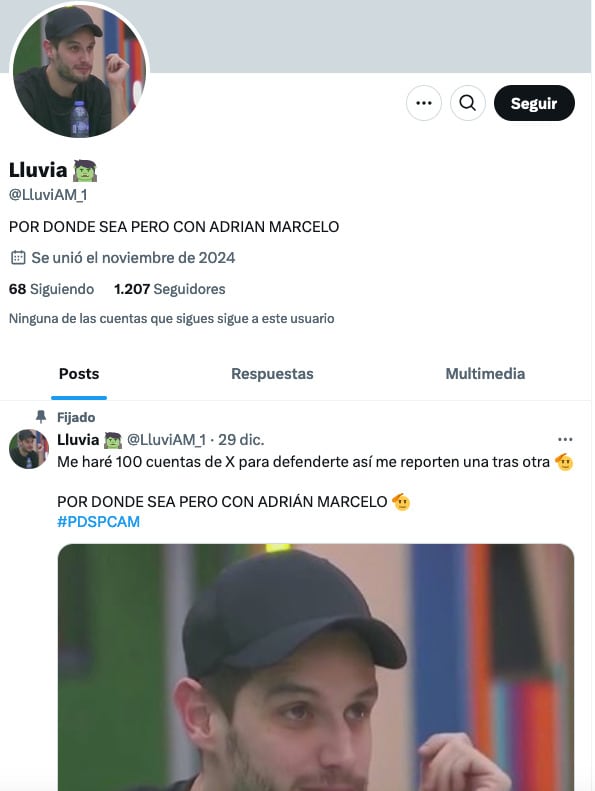 Denunciante de Gala Montes e Icho Van es seguidora de Adrián Marcelo.