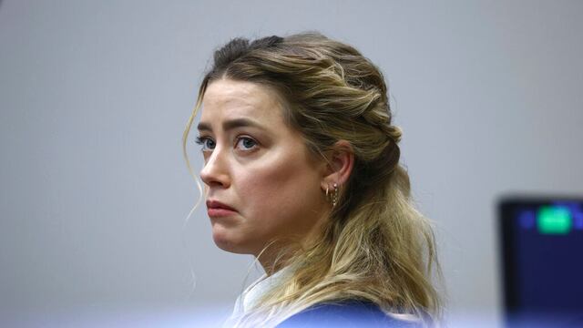 Amber Heard durante el juicio