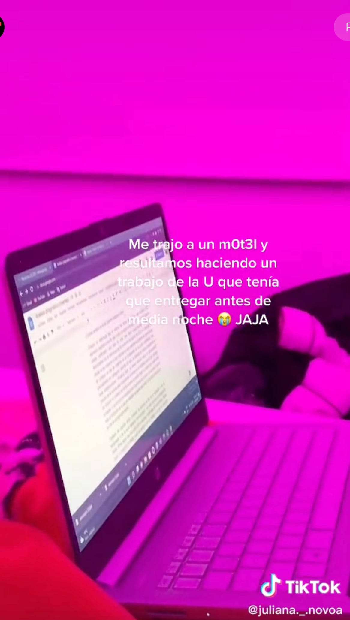 VIDEO: Van al motel pero no para tener sexo; así lo evidenció en TikTok
