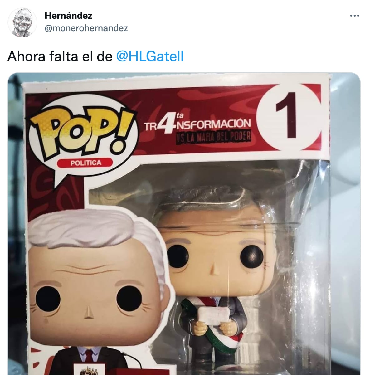 Funko de AMLO en Twitter