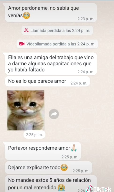 Mensajes del esposo infiel