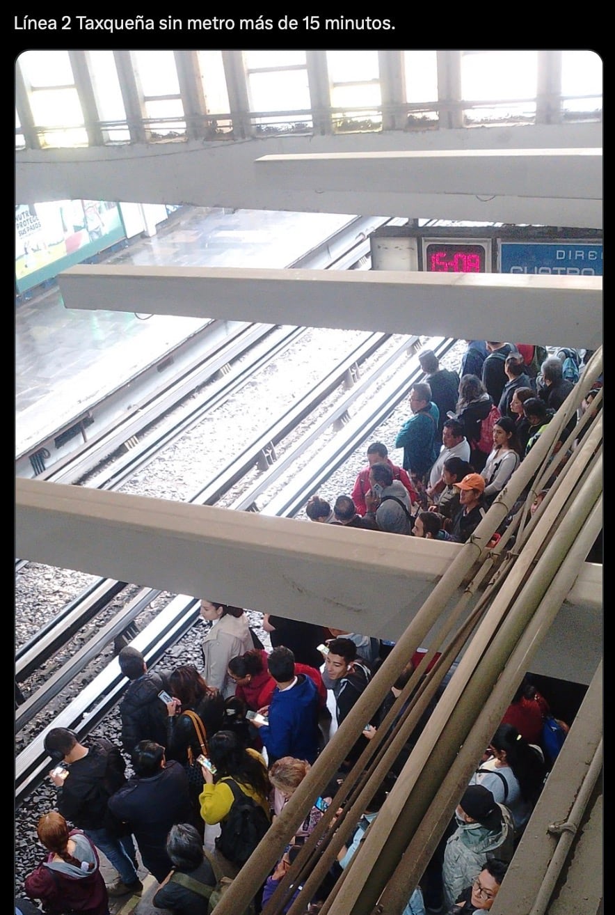 Retrasos en Línea 2 del Metro CDMX