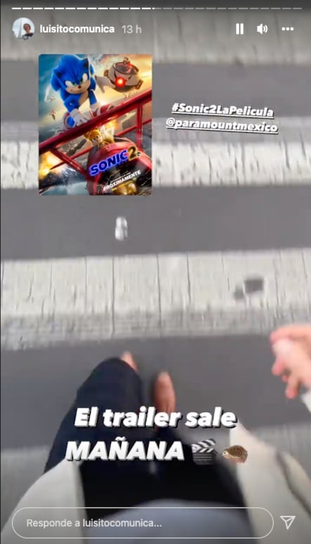 Luisito Comunica será l¡otra vez la voz de Sonic