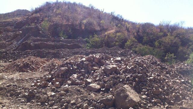 Aquí se ve el área afectada por las actividades de la empresa.