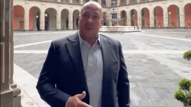 Enrique Alfaro en Palacio Nacional tras reunión con AMLO