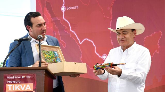 Alfonso Durazo inicia obra de conectividad binacional con inversión millonaria.