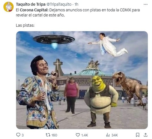 Memes por las pistas del Corona Capital 2024