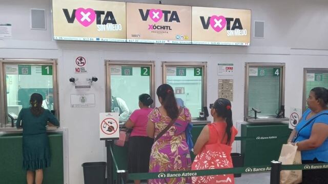 ¿Banco Azteca promueve el voto por Xóchitl Gálvez?