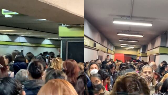Estación Guerrero esperaron hasta una hora abordar el tren de la Línea 3 del Metro CDMX