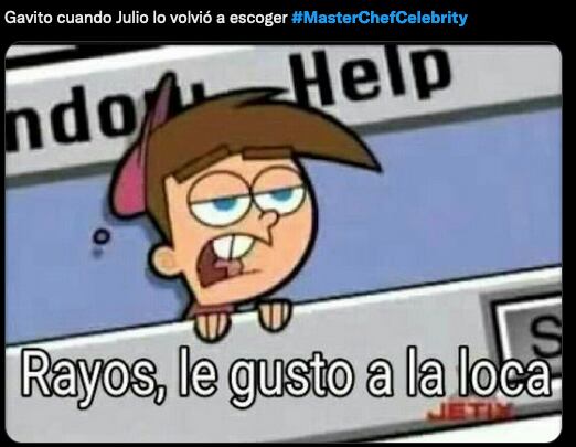 Meme de Arturo López Gavito en MasterChef Celebrity México.