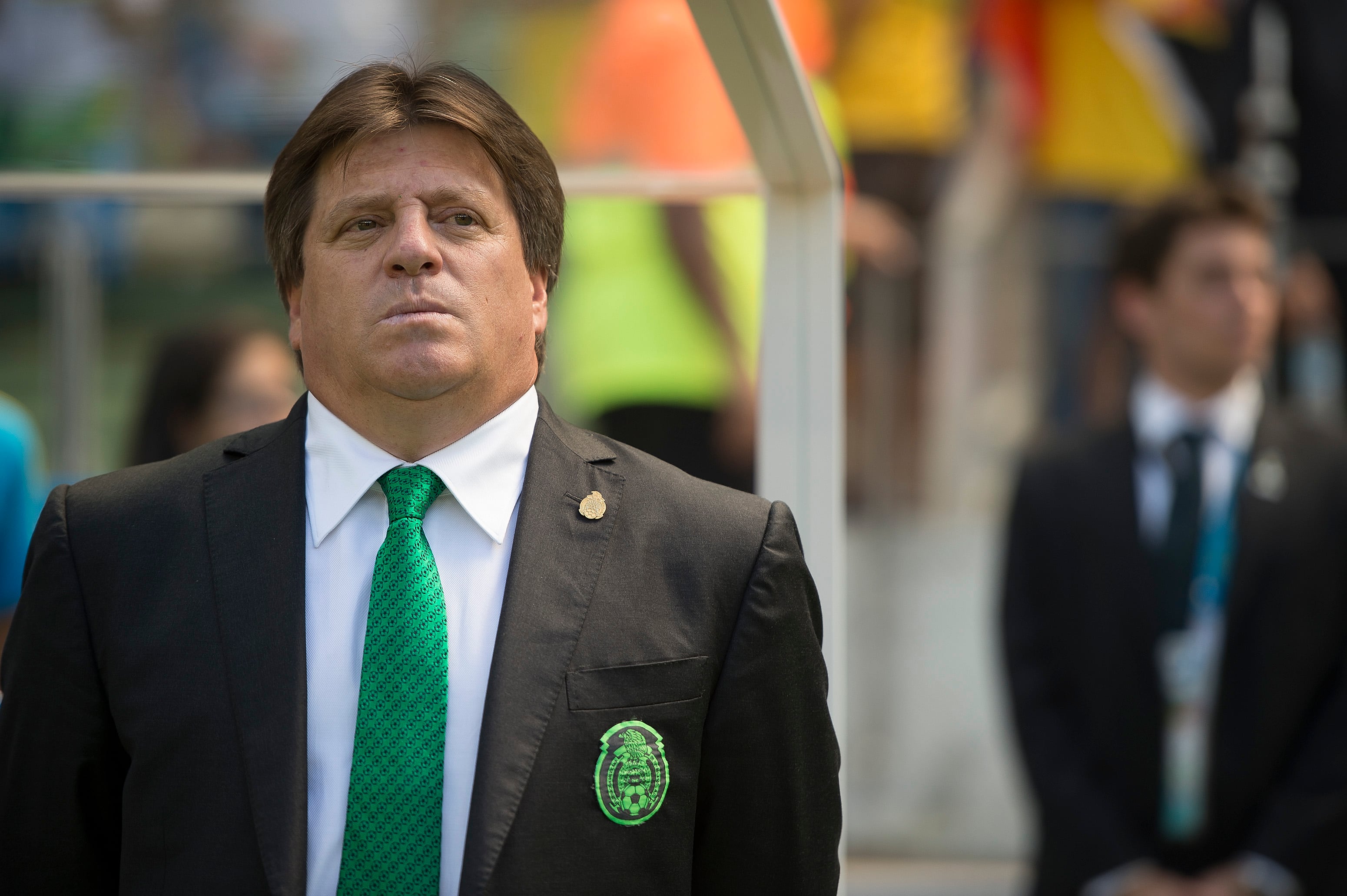 Miguel Herrera durante el Mundial 2014