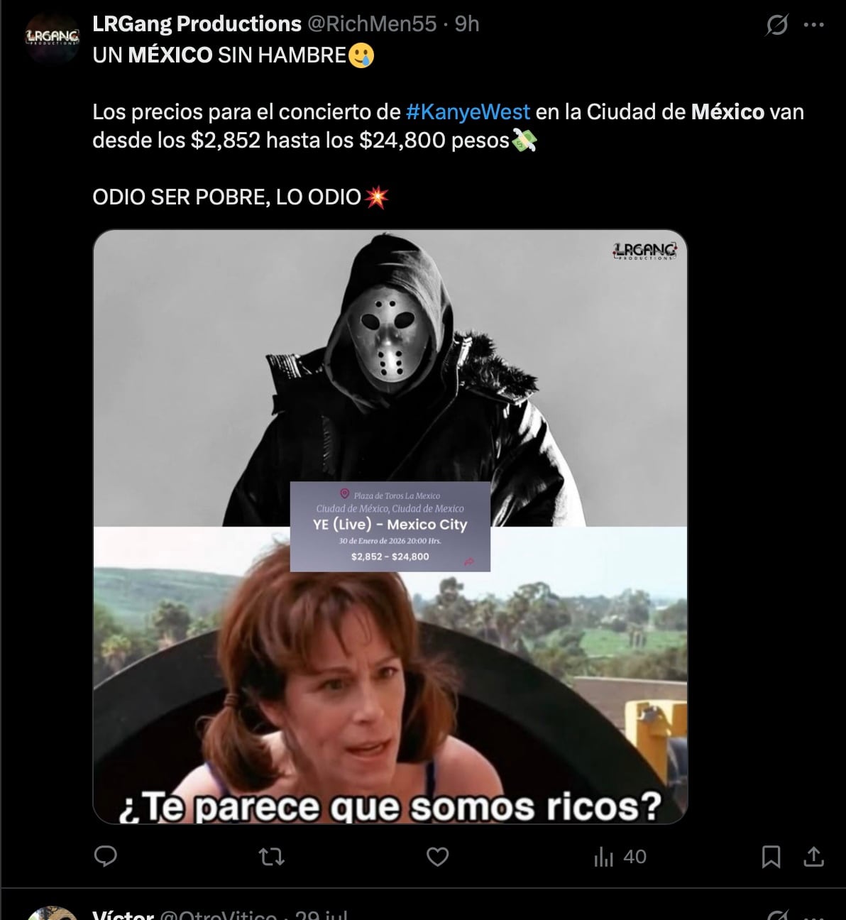 Memes explotan contra Kanye West por carísimos boletos de su concierto en México