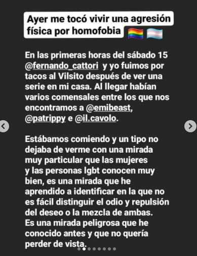Denuncia de pareja LGBT