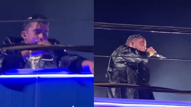 Bad Bunny canta con Arcángel en el techo de una gasolinera