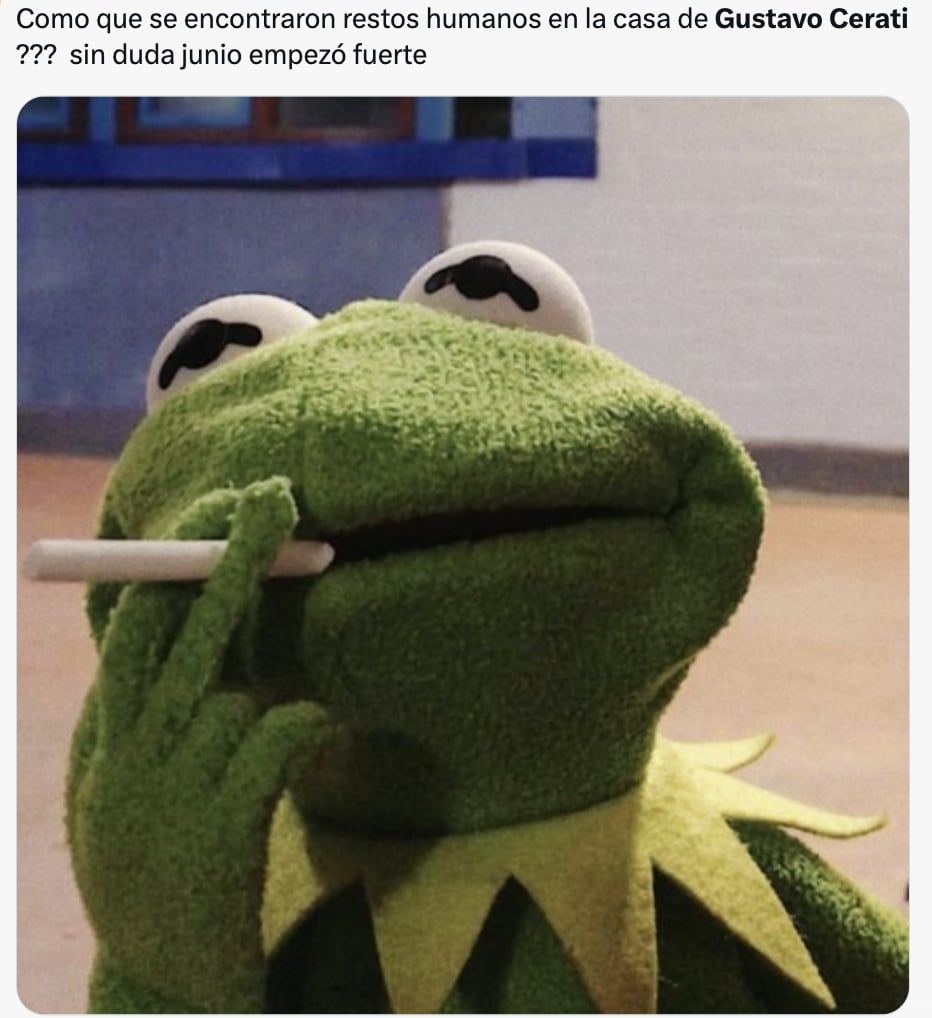 Memes de Gustavo Cerati se desatan tras encontrarse restos humanos en su casa