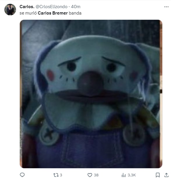 Memes por la muerte de Carlos Bremer