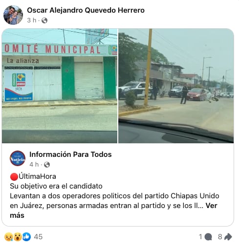 Publicación de Oscar Alejandro Quevedo Herrero