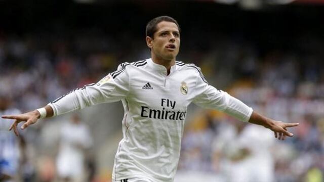 El delantero del Real Madrid Javier Hernández Chicharito expresó su felicidad tras su debut goleador con el Real Madrid.