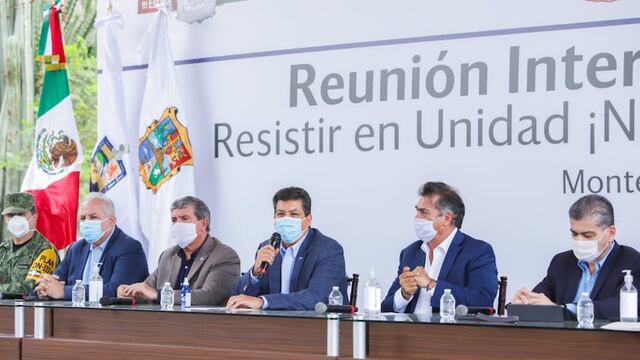 Los tres gobernadores se reunieron en Monterrey.