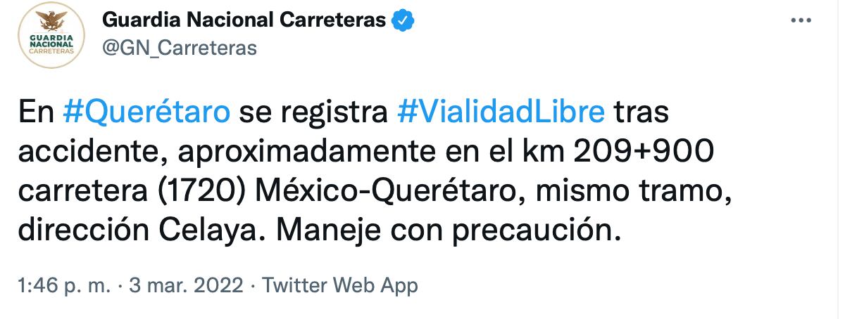 Liberan carretera