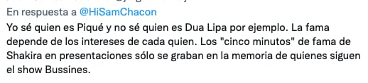 Usuarios defienden popularidad de Piqué frente a la de Shakira