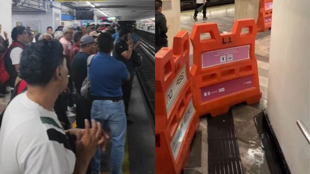 Retrasos y goteras en el Metro CDMX