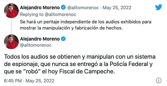 Alejandro Moreno acusa espionaje en su contra