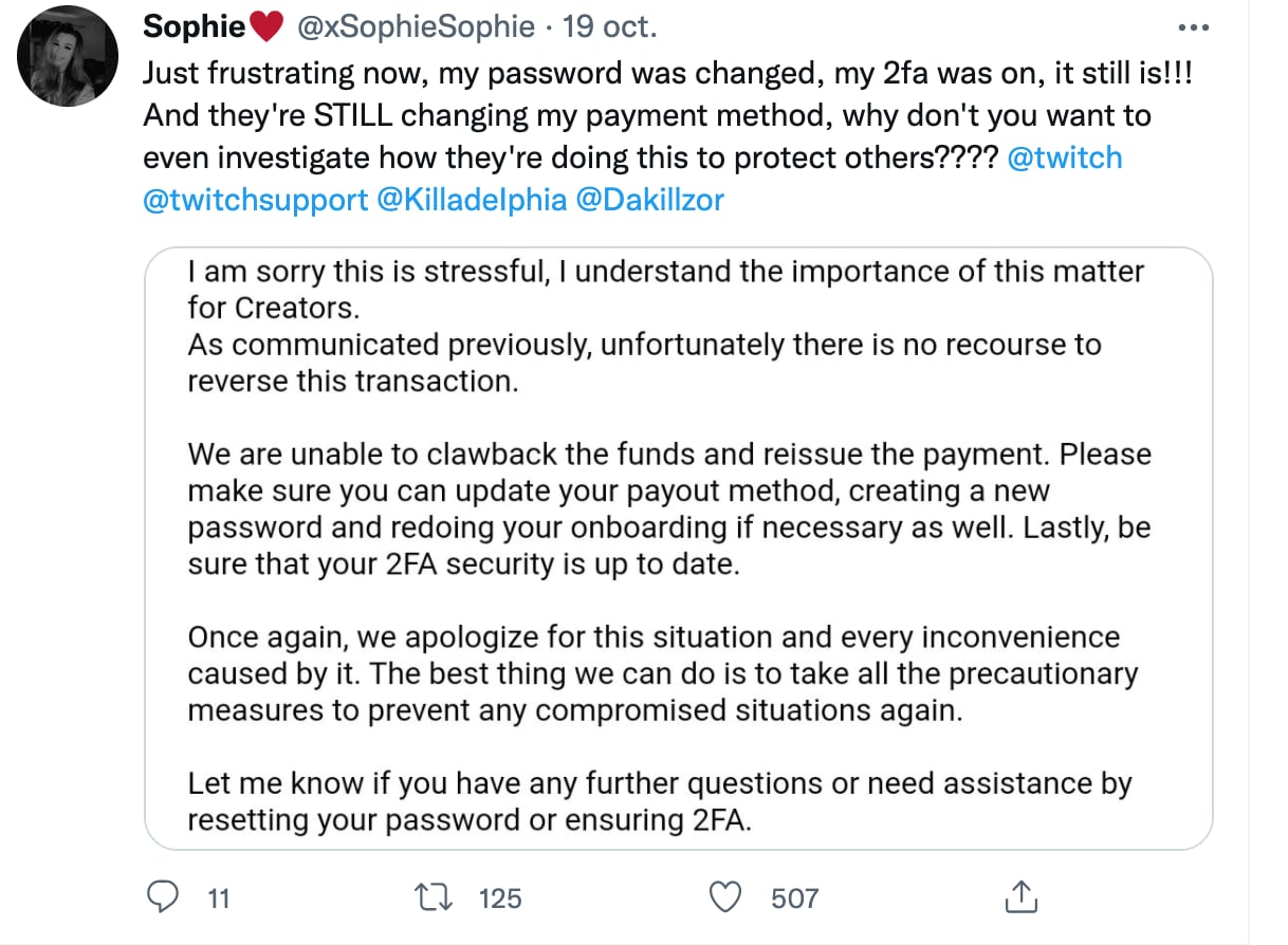 Streamers denuncian nuevo hackeo en Twitch