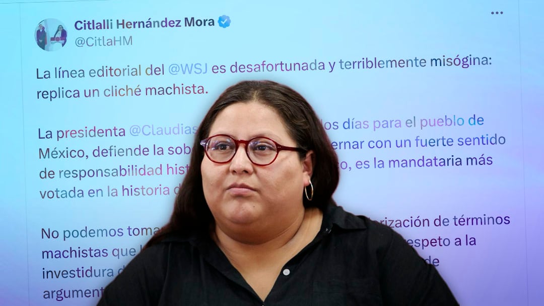 Citlalli Hernández arremete contra el Wall Street Journal y lo acusa de machista