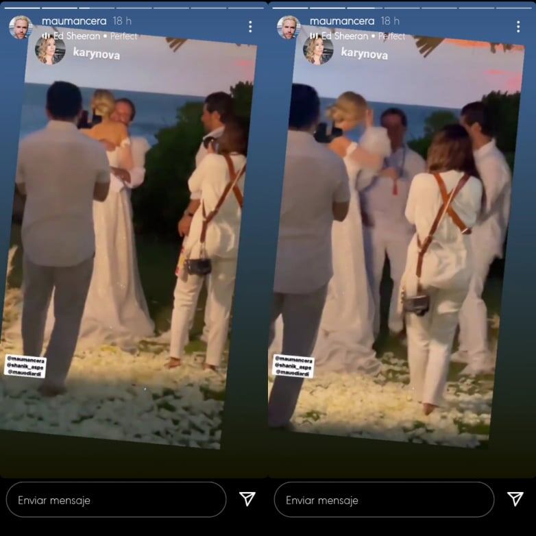 Mauricio Mancera fue padrino en la boda de renovación de votos matrimoniales de Shanik Aspe.