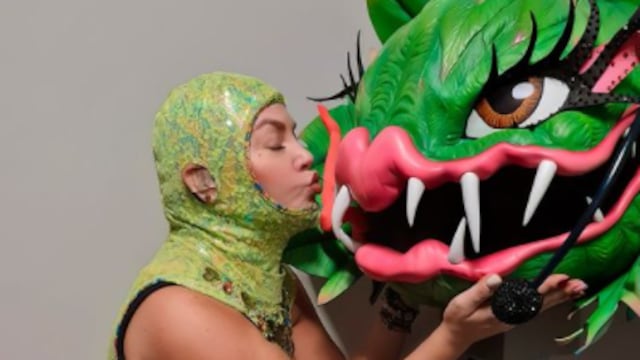 Tatiana como 'Carnívora' en ¿Quién es la Máscara 2021?