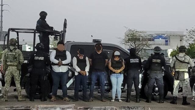 FIRT Olmeca detiene a 4 por distribución de sustancias ilícitas