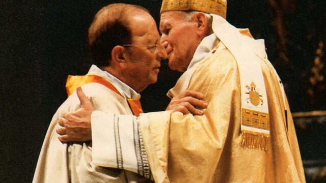 Marcial Maciel y Juan Pablo II.