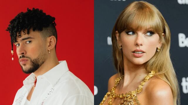 ¿Viene colaboración? Captan a Bad Bunny y Taylor Swift en estudio de grabación