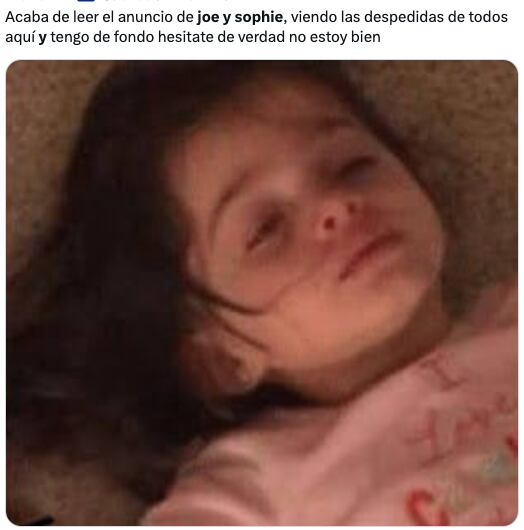 Los memes sobre el divorcio de Sophie Turner y Joe Jonas intentan aliviar la tristeza de los fans
